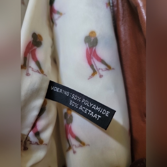 Vintage puff sleeves faux leather trench‎ coat - Picture 7 of 11